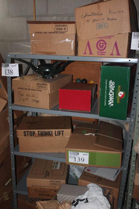 4-Shelf Contents of Christmas Decorations