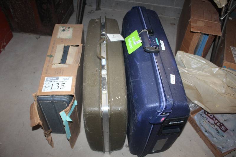 Lot of (3) Hardback Luggage Carriers