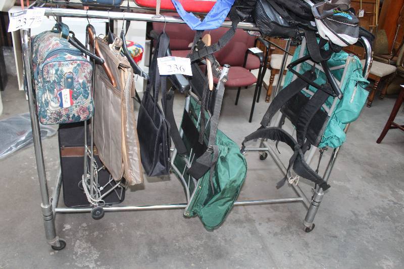 lot 236 image: Under Rack Lot of Luggage