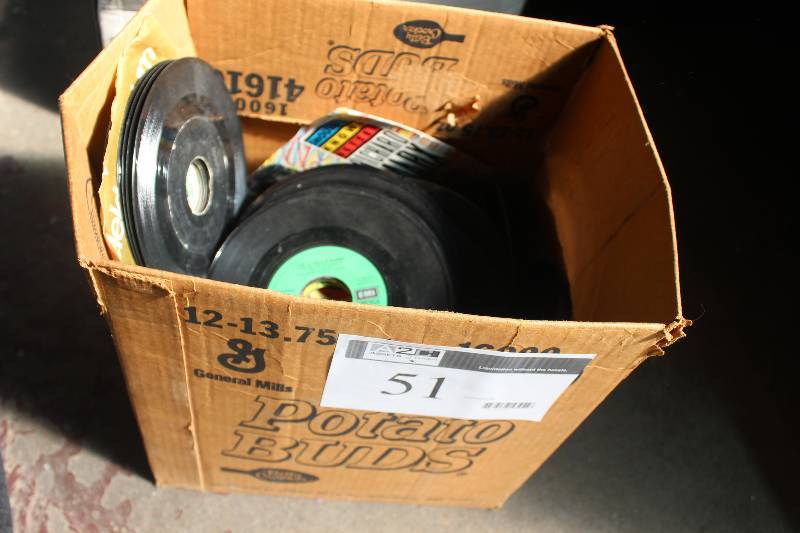 lot 51 image: Box Lot of Vinyl 45