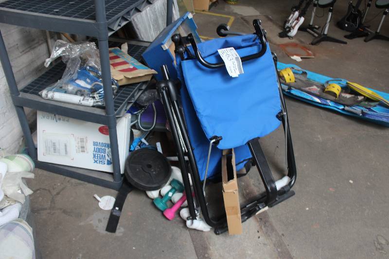 lot 63 image: Work Out Lot Including Ab Lounge Step Up Boxes Yoga Block Jump Ropes And More