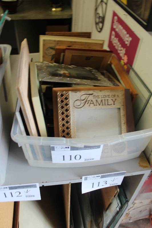 lot 110 image: Box Lot of Various Picture Frames