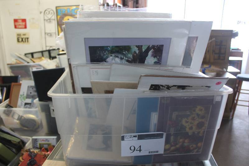 lot 94 image: Box Lot of Various Wall Art