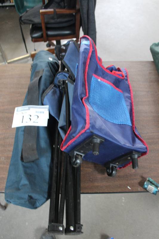 lot 132 image: Lot of (3) Folding Chairs