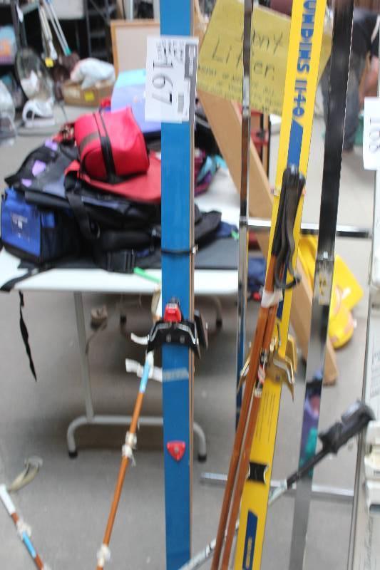 lot 167 image: Lot of (7) Ski Equipment Including 5-Poles 2-Cross Country Skis