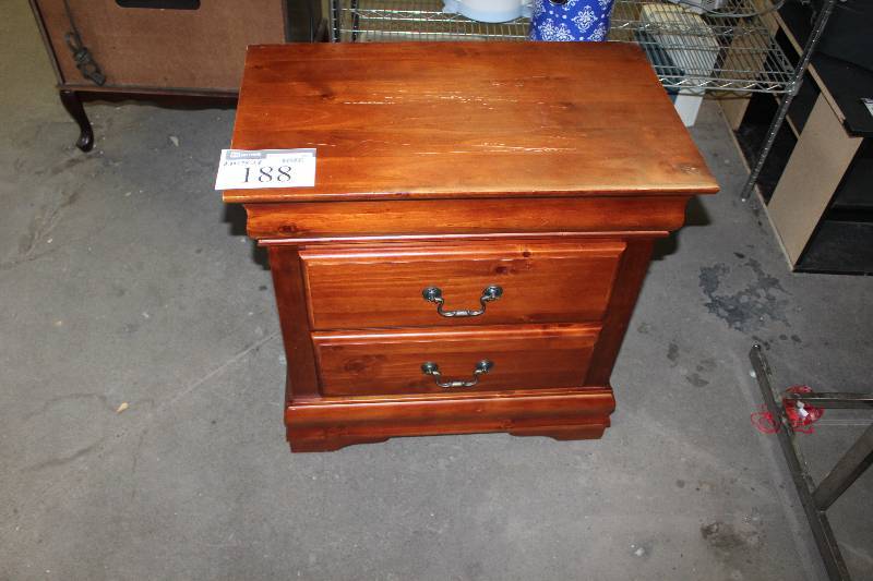 lot 188 image: 2-Drawer Dresser