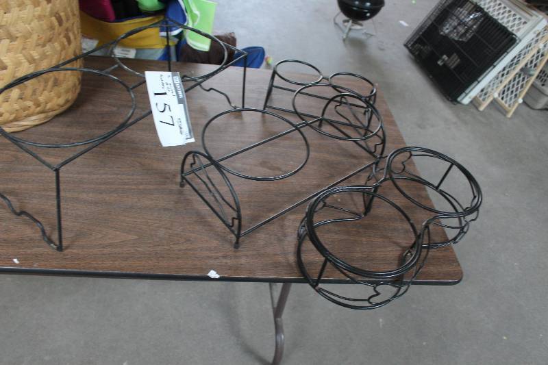 lot 157 image: Lot of (3) Pet Dish Holders