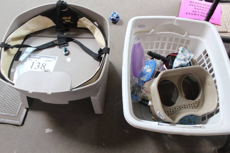 lot 138 image: Box Lot of Dog Products