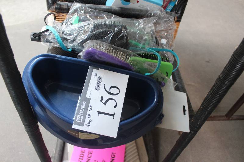 lot 156 image: Shelf Lot of Pet Supplies