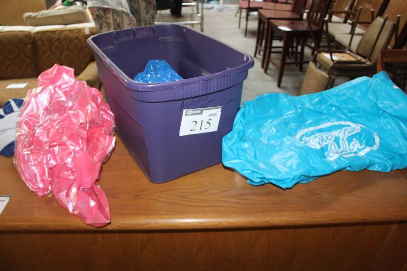 lot 215 image: Box Lot of Pool Toys