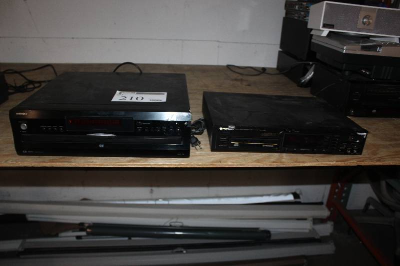 lot 210 image: Lot of (2) Electronic Equipment Including Integra DVD Changer Pioneer Compact Disc Player