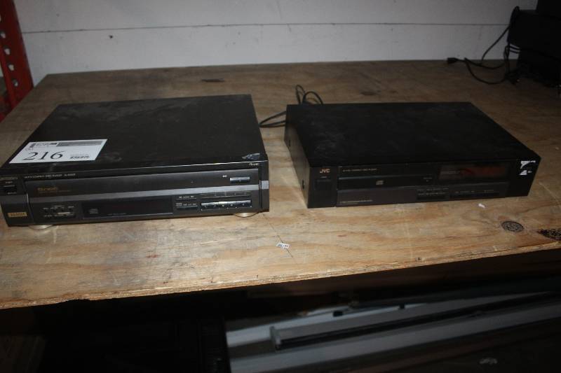 lot 216 image: Lot of (2) Electronic Equipment Including JVC CD Player Technics CD Player