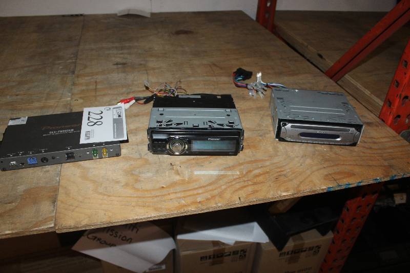 lot 228 image: Lot of (3) Car Stereo Including Sony 5-CD Player Pioneer Tuner Pioneer Universal XM Satellite Digital Tuner System