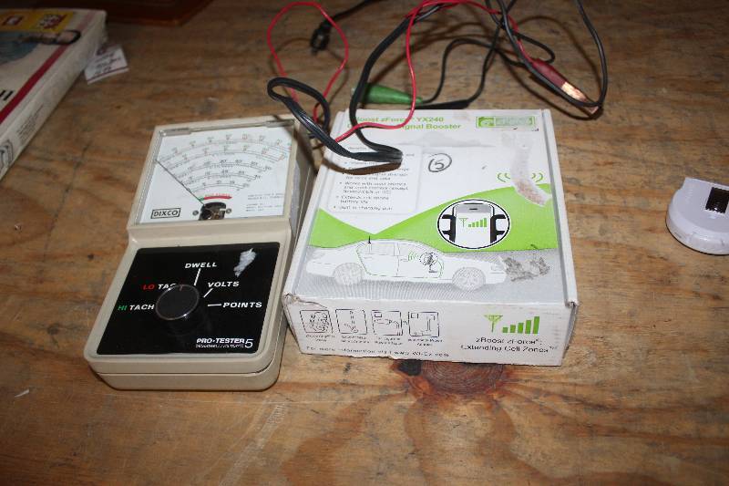 lot 235 image: Lot of (2) Electronic Equipment Including Dixco Pro-tester 5 Automotive Tester xBoost zForce YX240 Cell Phone Signal Booster