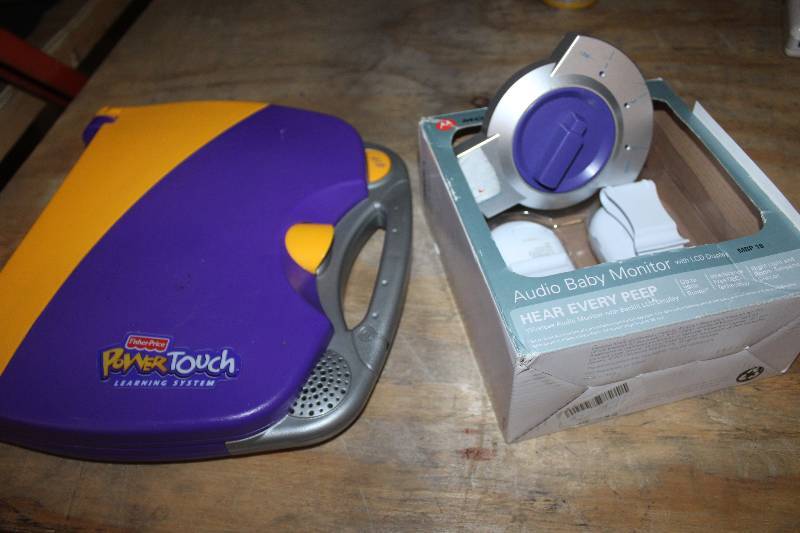 lot 242 image: Lot of (2) Electronic Equipment Including Motorola Baby Monitor Fisher Price Power Touch Learning Center
