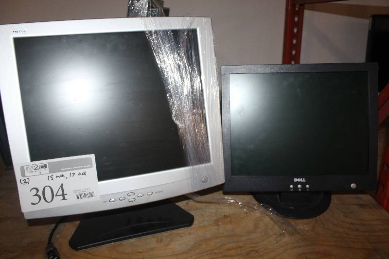 lot 304 image: Lot of (2) Monitors 15, 17