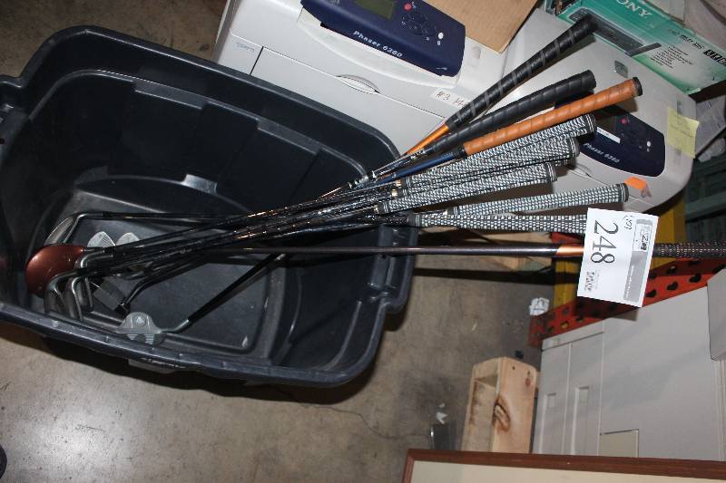 lot 248 image: Lot of (10) Golf Clubs