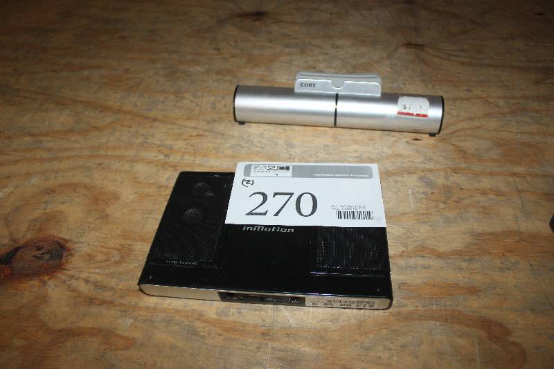 lot 270 image: Lot of (2) Electronic Equipment Including Altec Lansing inMotion Speaker