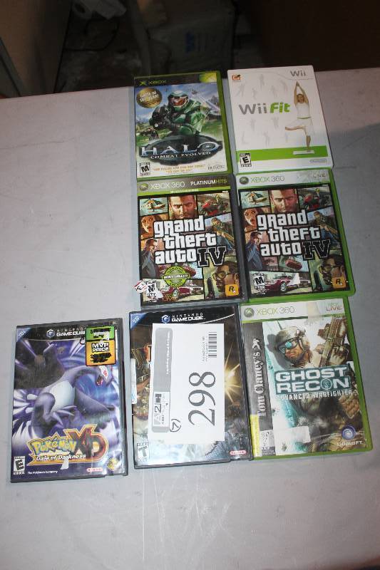 lot 298 image: Lot of (10) X-Box Video Games