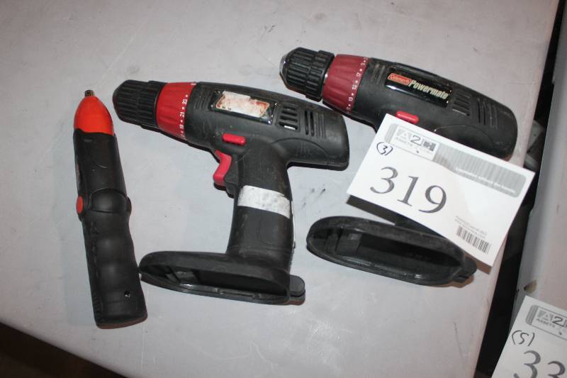 lot 319 image: Lot of (3) Coleman Cordless Drills