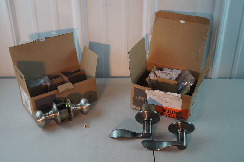 2 Schlage Door Handle Sets