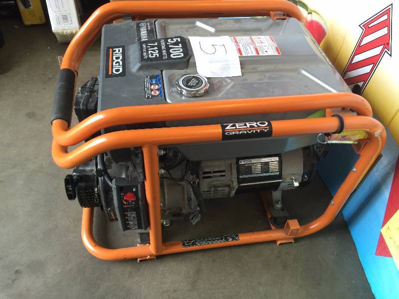 Ridgid 5,700-Watt Gasoline Powered Portable Generator with Yamaha MZ300 ...