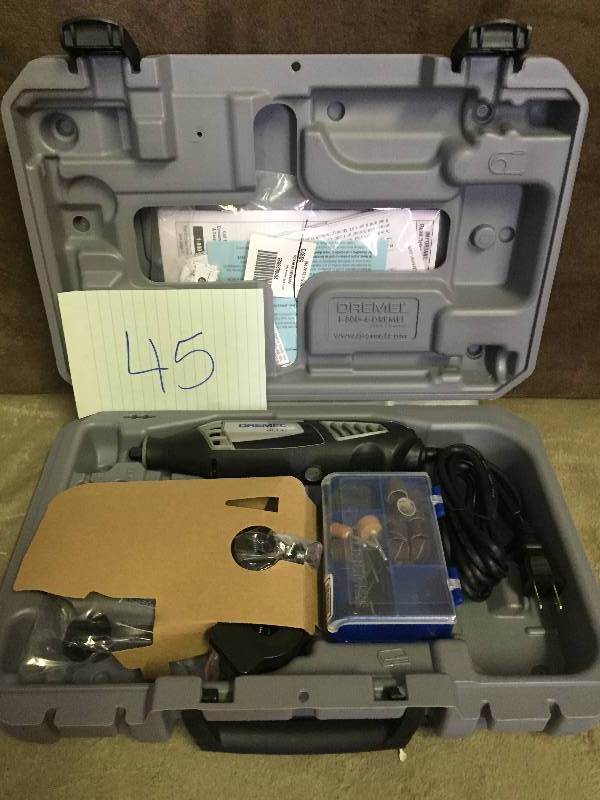 lot 45 image: Dremel 4000 Series 120-Volt Corded Rotary Tool Kit