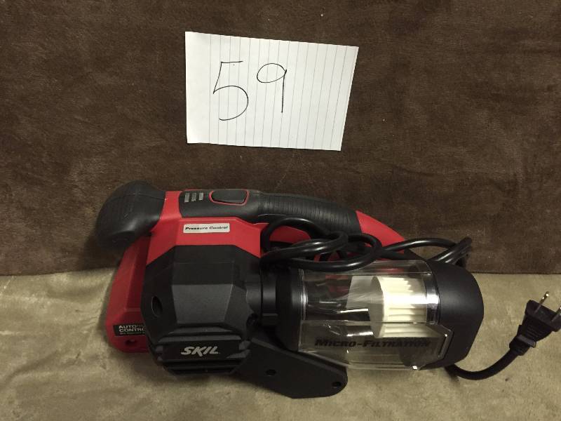 lot 59 image: SKIL 7500 6 Amp 3-Inch by 18-Inch Belt Sander new