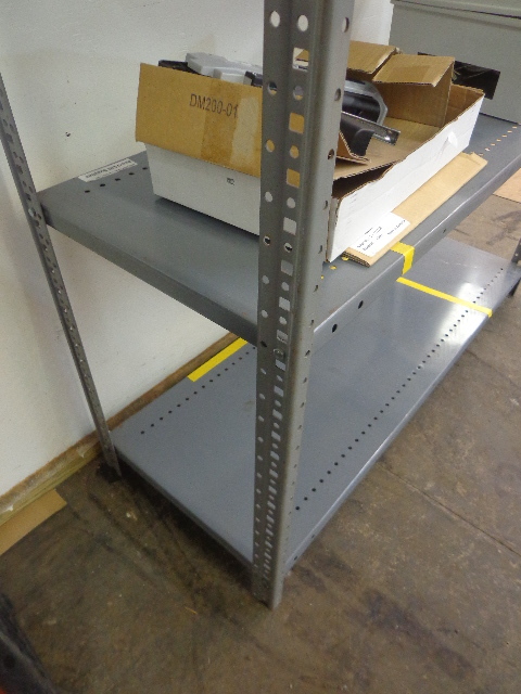 Metal storage shelf