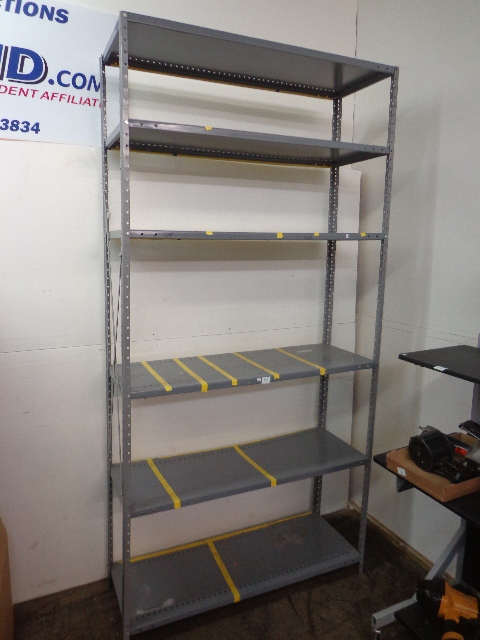 Metal storage shelf