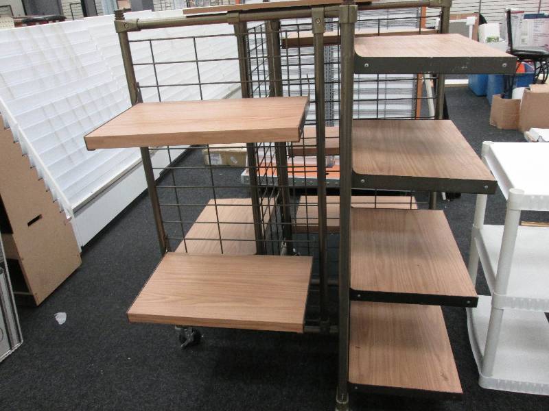Multishelf unit on locking wheels m...
