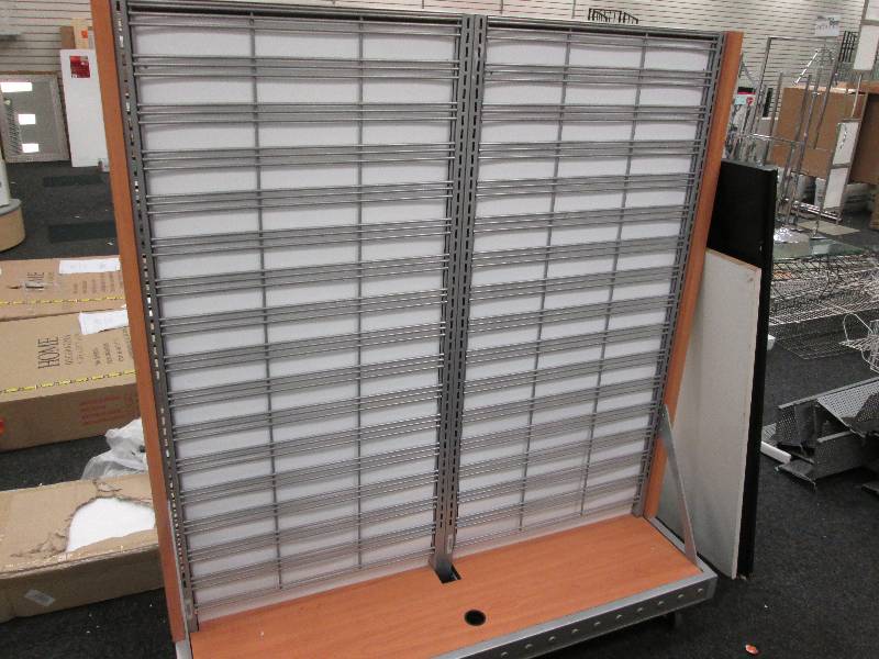 2 sided display on wheels 58 hx  44...