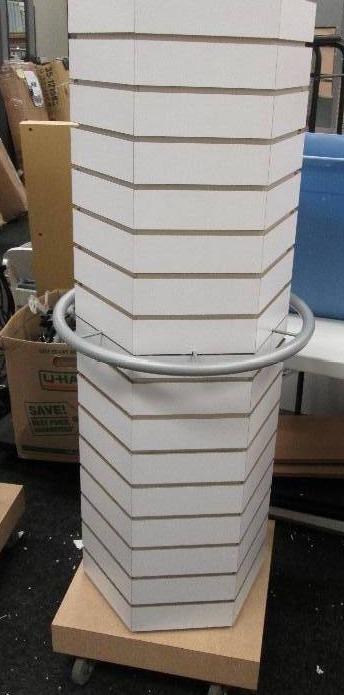 Revolving hexagonal shaped display ...
