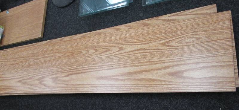 Wooden shelving...