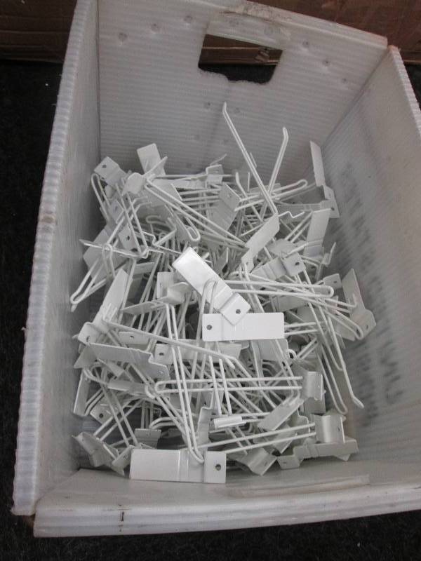 Assorted metal display parts...