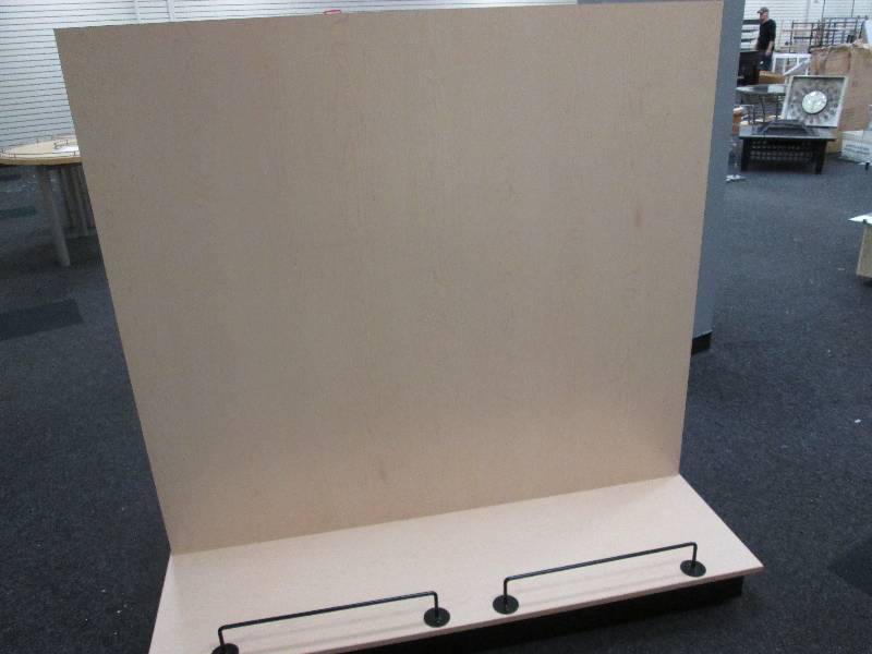2 sided wooden display...