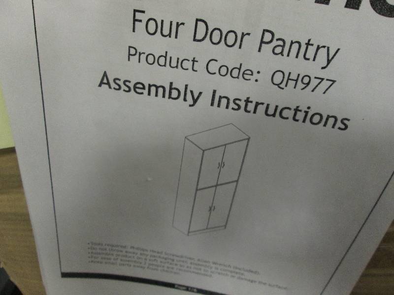 My home four door pantry with hardw...