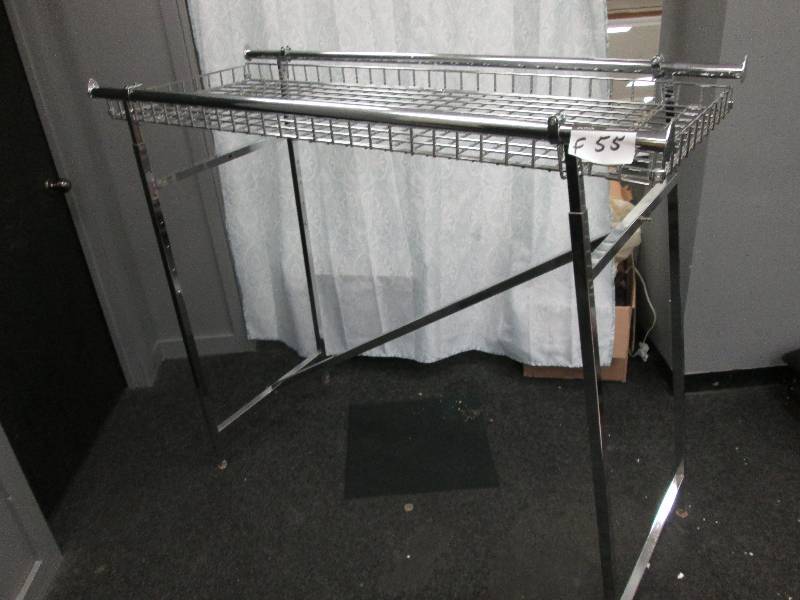 metal clothes rack duoble sided wth...