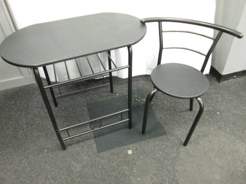 black table 33 x 21 top 28 tall w...