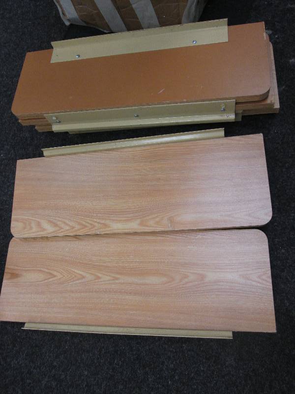 lot of 6 slatwall shelves 2 x 8 ...