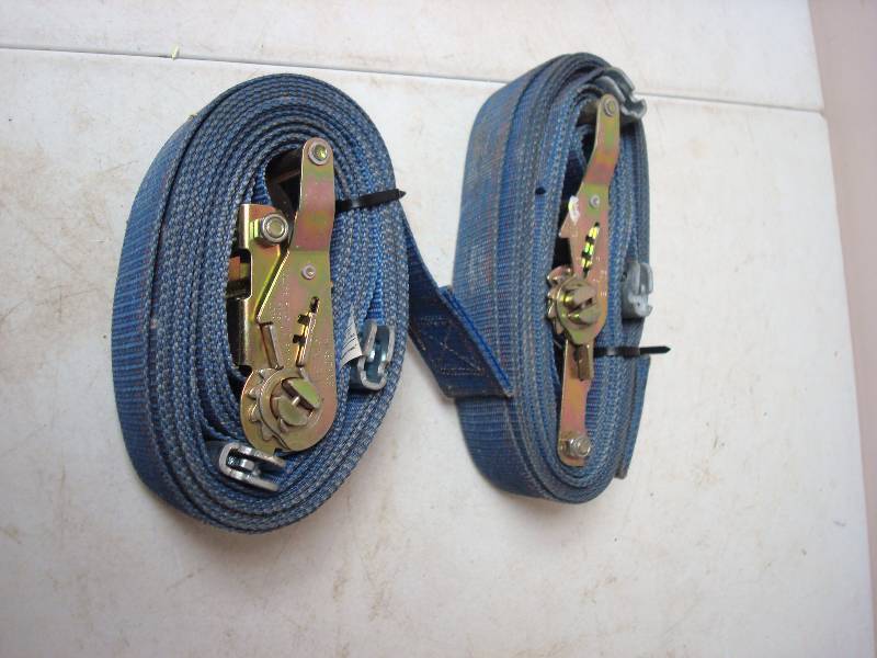 lot 40 image: Pair Of Ratchet Straps, Not Normal Hooks