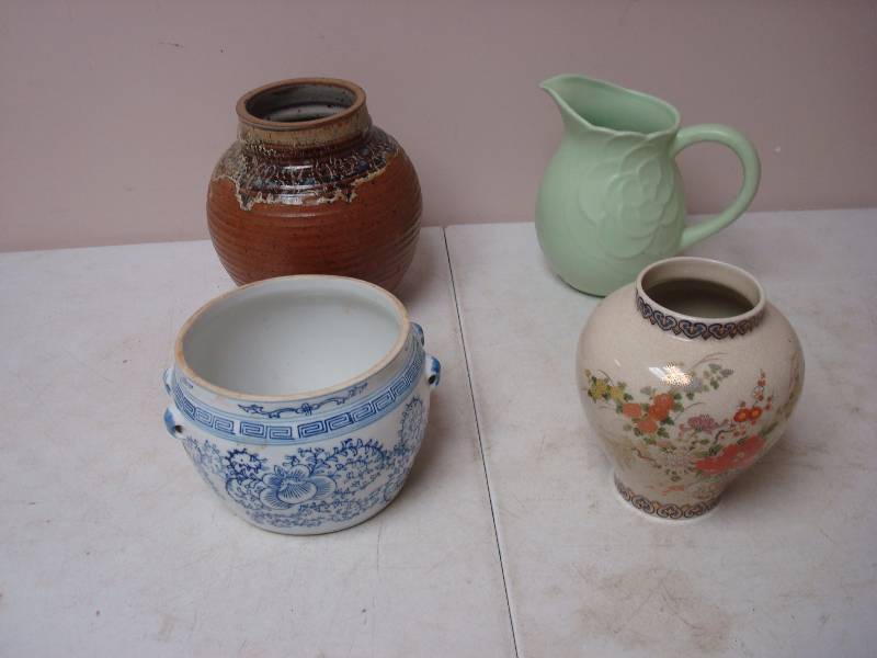 lot 55 image: Lot Of Four Pottery Items