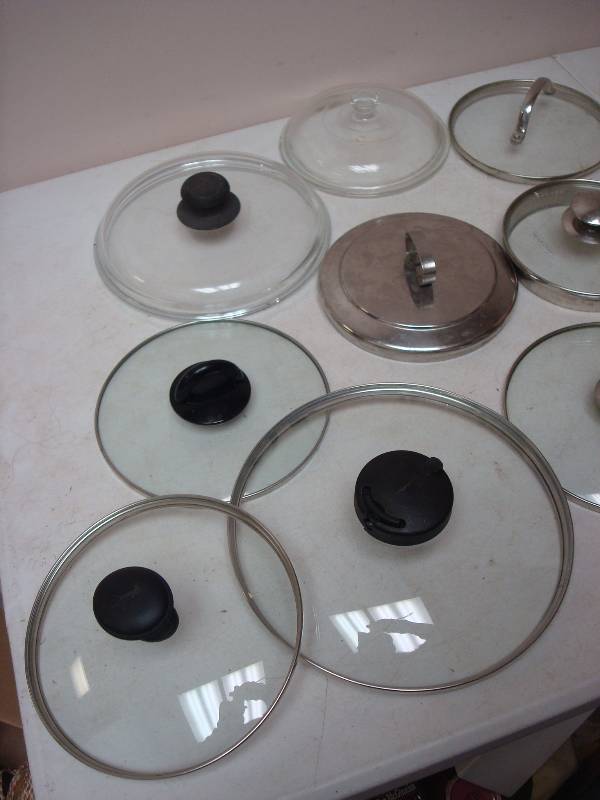 lot 67 image: Large Lot Of Different Size Pot Covers