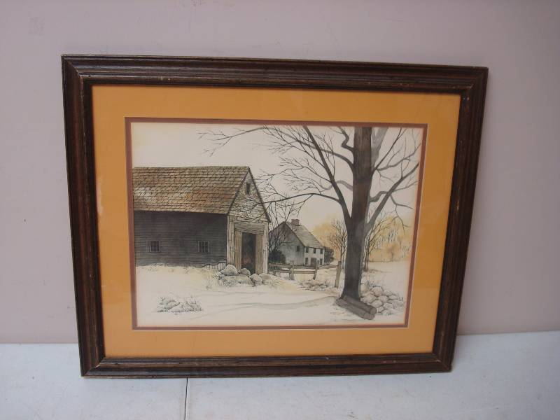 lot 89 image: Framed House Picture