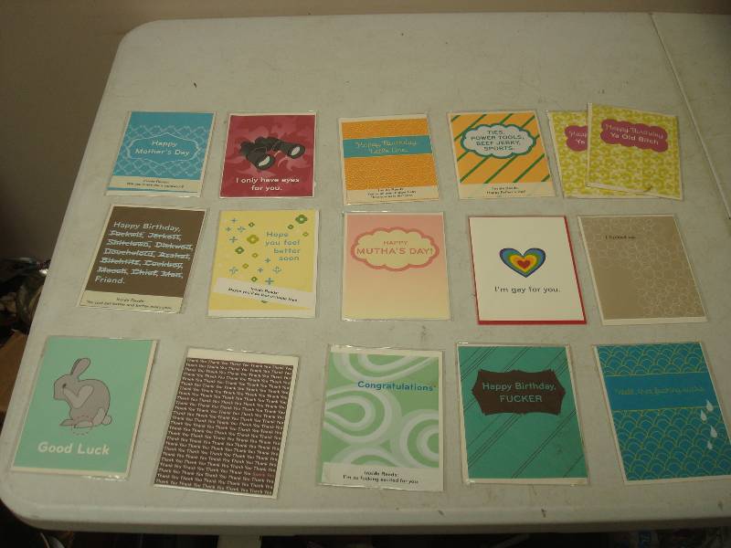 lot 99 image: Lot Of Obscene Humor Greeting Cards