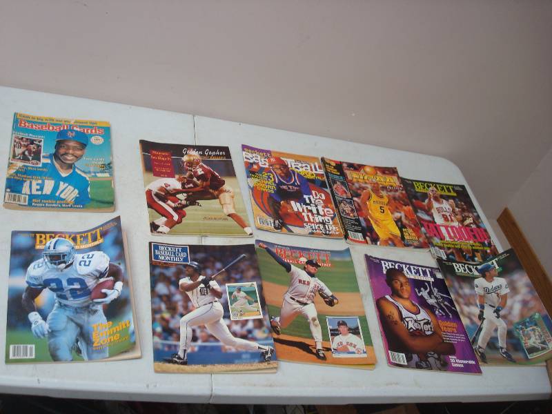 lot 110 image: Lot Of Vintage Sports Magazines, Some Beckett