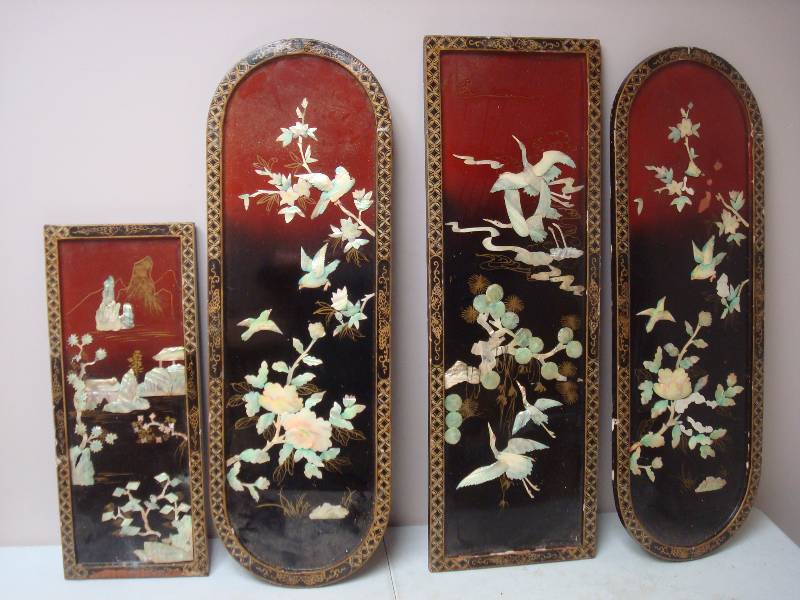 lot 117 image: Lot Of Oriental Themed Boards, They Have Damage