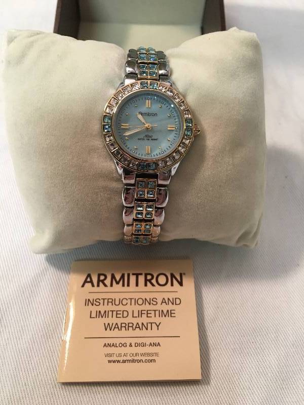 Armitron Ladies Two-Tone Crystal Watch