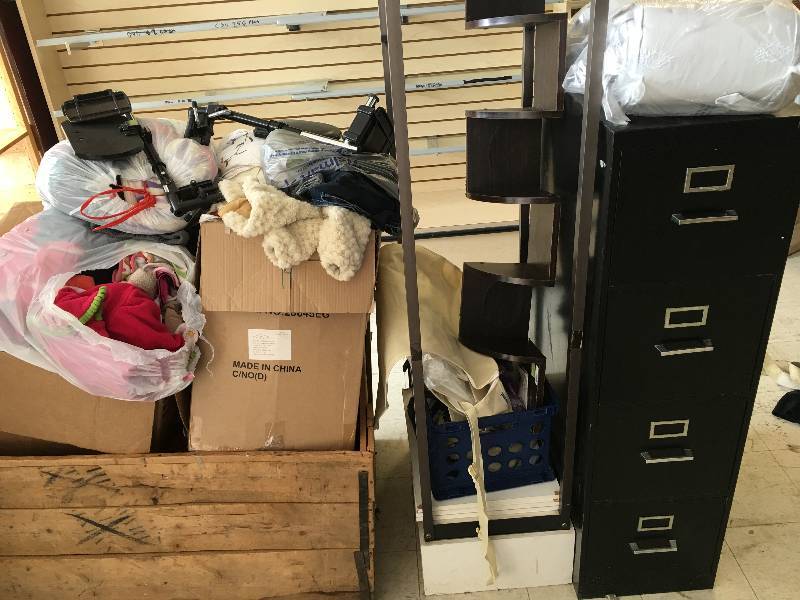random items left behind from previous auctions