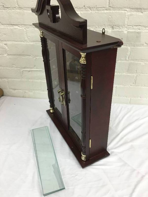 wall mounted curio cabinet